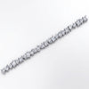 Multi-Shape Mixed Stone Gold-Plated 925 Silver Tennis Bracelet | Fancy CZ Statement Bangle