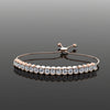 Bezel-Set CZ Gold-Plated 925 Silver Bolo Tennis Bracelet | Adjustable Slider Bracelet