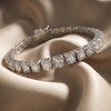 Bezel-Set CZ Gold-Plated 925 Silver Bolo Tennis Bracelet | Adjustable Slider Bracelet