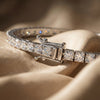 Elegant Continuous Diamond Tennis Bracelet in 14K Yellow Gold