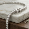 Elegant Continuous Diamond Tennis Bracelet in 14K Yellow Gold