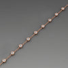 Bezel-Set CZ Gold-Plated 925 Silver Tennis Bracelet | Station Link Bracelet
