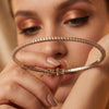 Elegant Continuous Diamond Tennis Bracelet in 14K Yellow Gold