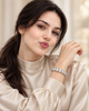 Classic Prong-Set 925 Silver Tennis Bracelet | Brilliant Round CZ Diamond Line Bracelet