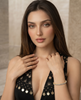 Bezel-Set CZ Gold-Plated 925 Silver Bolo Tennis Bracelet | Adjustable Slider Bracelet