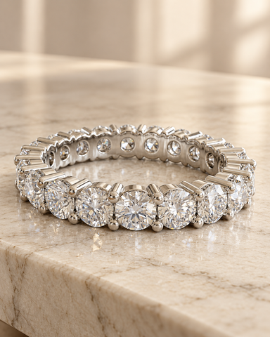 Classic Prong-Set 925 Silver Tennis Bracelet | Brilliant Round CZ Diamond Line Bracelet