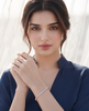 Bezel-Set CZ Gold-Plated 925 Silver Bolo Tennis Bracelet | Adjustable Slider Bracelet