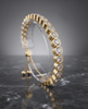 Bezel-Set CZ Gold-Plated 925 Silver Bolo Tennis Bracelet | Adjustable Slider Bracelet