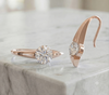 Gold-Plated 925 Silver Solitaire Drop Hook Earrings | Modern Bezel CZ Dangle Earrings