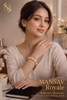 Mansav Royale Gold Tennis Bracelet | Luxury Princess-Cut Channel-Set 925 Silver Jewelry