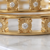 Open Wire Gold-Plated 925 Silver Bangles Set | Solitaire Stone Open Cuff Bangle