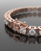 Bezel-Set CZ Gold-Plated 925 Silver Bolo Tennis Bracelet | Adjustable Slider Bracelet