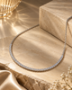 Classic Prong-Set 925 Silver Tennis Necklace | Brilliant Round CZ Diamond Line Necklace