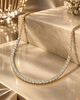 Classic Prong-Set 925 Silver Tennis Necklace | Brilliant Round CZ Diamond Line Necklace