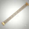 Triple-Strand Rose Gold-Plated 925 Silver Watch Band | Bezel-Set CZ Smartwatch Strap