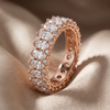 Handcrafted Twisted Design Ring – Gold, Silver & Rose Gold