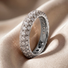 Multi-Row Diamond Eternity Ring in Gold
