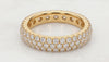 Multi-Row Diamond Eternity Ring in Gold
