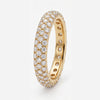 Multi-Row Diamond Eternity Ring in Gold