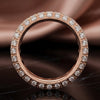 Rose Gold Diamond Pavé Eternity Band