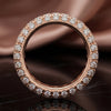 Rose Gold Diamond Pavé Eternity Band