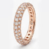 Rose Gold Diamond Pavé Eternity Band