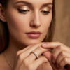 Elegant Diamond Wedding Band (Silver, Gold, and Rose Gold)