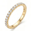 Elegant Diamond Wedding Band (Silver, Gold, and Rose Gold)