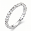 Elegant Diamond Wedding Band (Silver, Gold, and Rose Gold)