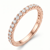 Elegant Diamond Wedding Band (Silver, Gold, and Rose Gold)