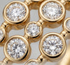 Modern Triple Stack Ring in Silver, Gold, & Rose Gold